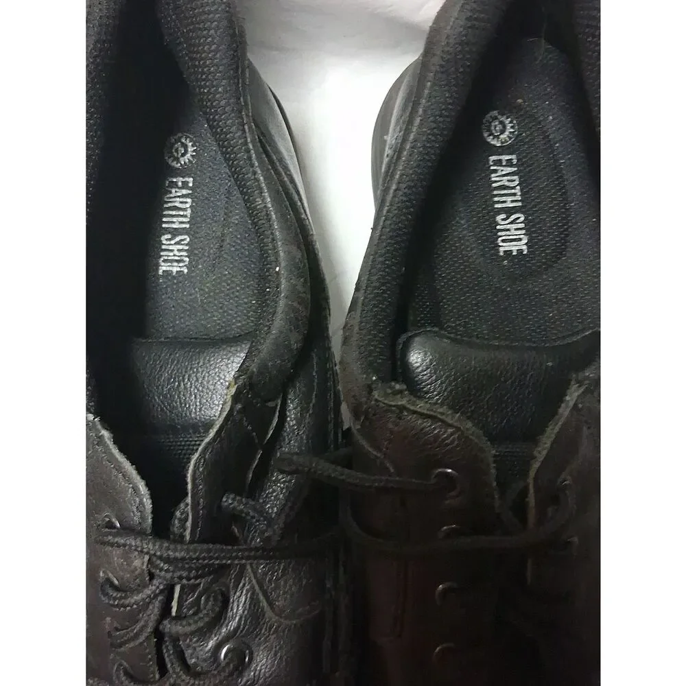 Earth Shoe Men's Black Casual Lace-Up Shoes Size 14 Preowned
